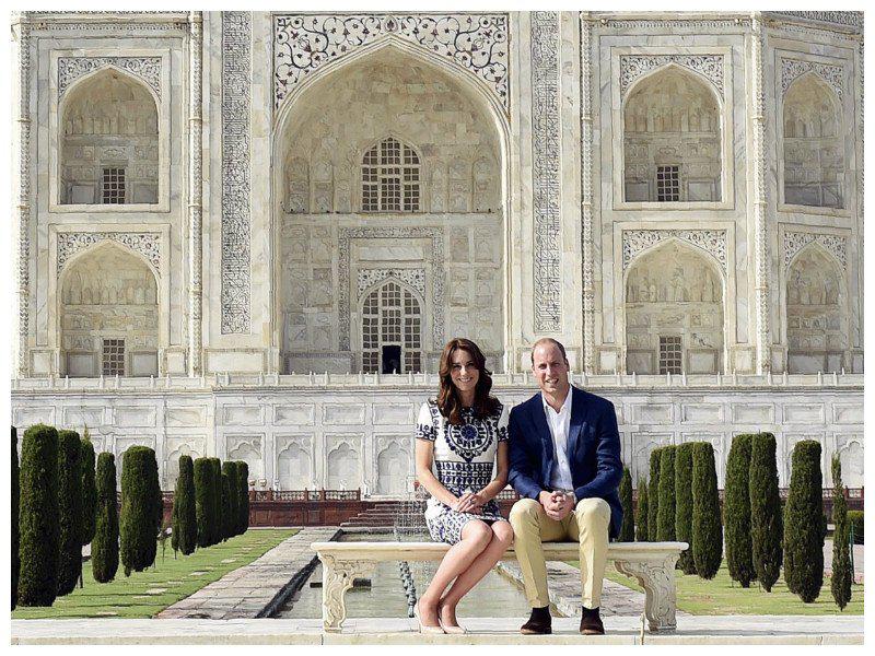 ¡Divina! Kate Middleton luce hermosa junto al Taj Mahal [FOTOS]
