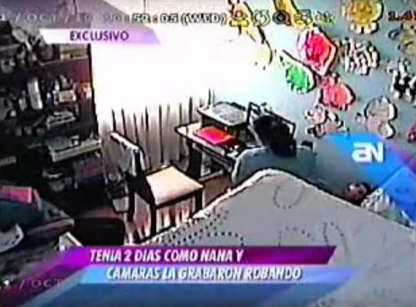 Niñera que robó vivienda y fue grabada, se entregó a las autoridades