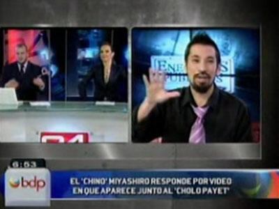 Aldo Miyashiro:"Video no me hace encubridor de criminales"