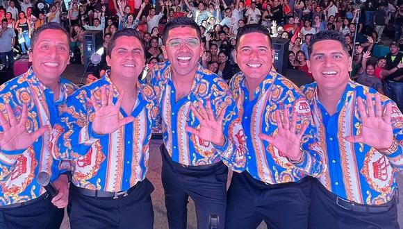 Grupo 5 congregó a 30 mil peruanos en concierto realizado en Santiago de Chile. (Foto: Instagram)