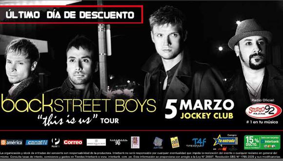 Back Street Boys pronto en Lima  
