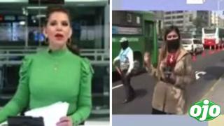 Reportera peruana no se da cuenta que está EN VIVO y la captan bailando
