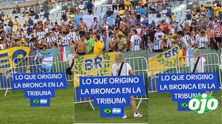 Usuarios captan cómo inició la pelea entre hinchas de Brasil y Argentina en el Maracaná