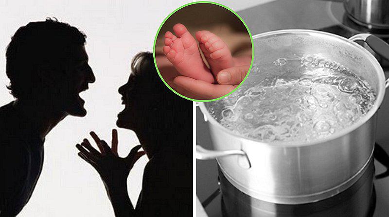 Abuela quema con agua hervida a su nieto al defender a su hija de su yerno