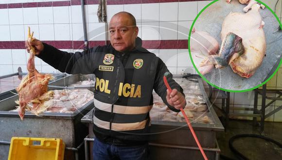 Encuentran pollos inflados que son vendidos en pésimo estado en los mercados (FOTOS)