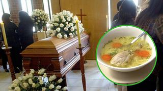 Fue al velorio de su amigo y muere atragantado al ingerir sopa de pollo