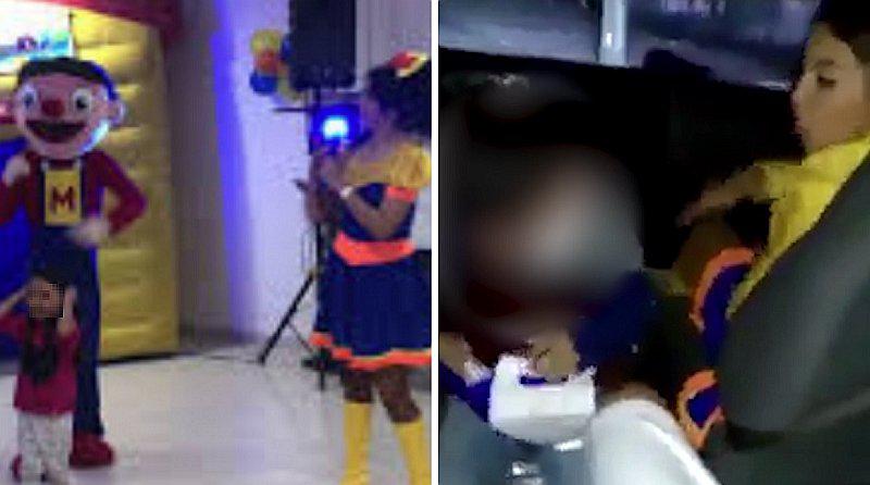 Animadora infantil agrede e insulta a niño cuando trasmitían en vivo (VIDEO)