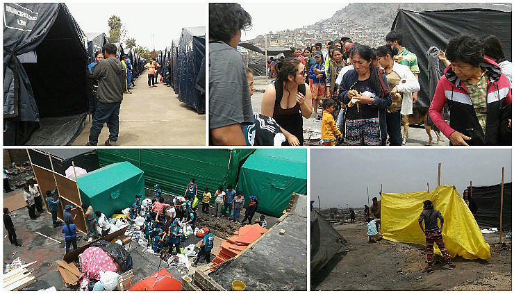 Caos por entrega de donaciones y reclamos se dan tras incendio en Cantagallo (VIDEO)