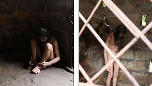 Hombre vive encerrado en una jaula desde hace 30 años 