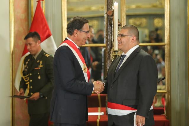 Así fue la juramentación de Fernando Castañeda como ministro de Justicia y Derechos Humanos. (Foto: Presidencia Perú)