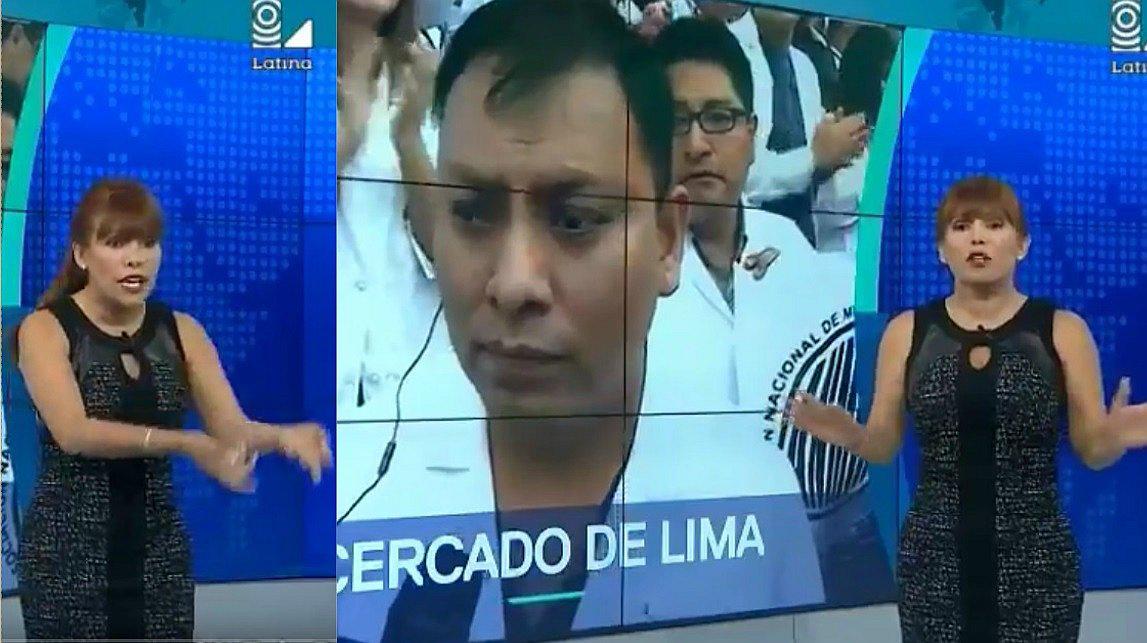 ​Magaly Medina critica a médicos huelguistas en plena entrevista en vivo