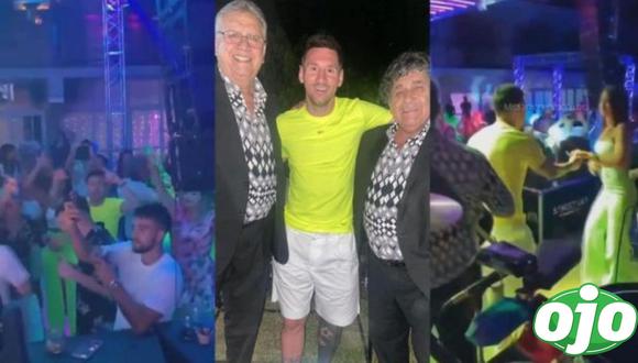 La espectacular fiesta de Lionel Messi con Los Palmeras. (Foto: Twitter)