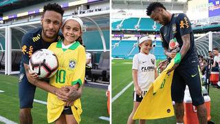 Neymar cumple sueño de niña prodigio del fútbol mundial | VIDEO