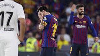Barcelona, que es solo Messi, cae ante Valencia y pierde la Copa del Rey 