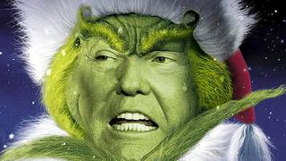 ​Presidente Donald Trump se disfraza del "Grinch" por las fiestas navideñas