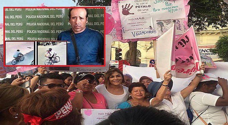 Evelyn Vela acude y apoya marcha tras asesinato de niña de 11 años (FOTOS)