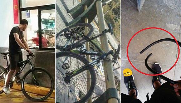 Facebook: ​Joven trabajaba con su bicicleta, se la robaron pero recauda dinero con peculiar idea (FOTOS)