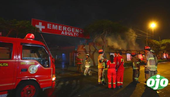Bomberos logran controlar voraz incendio en clínica San Pablo de Surco FOTO: Jesús Saucedo@photo.gec