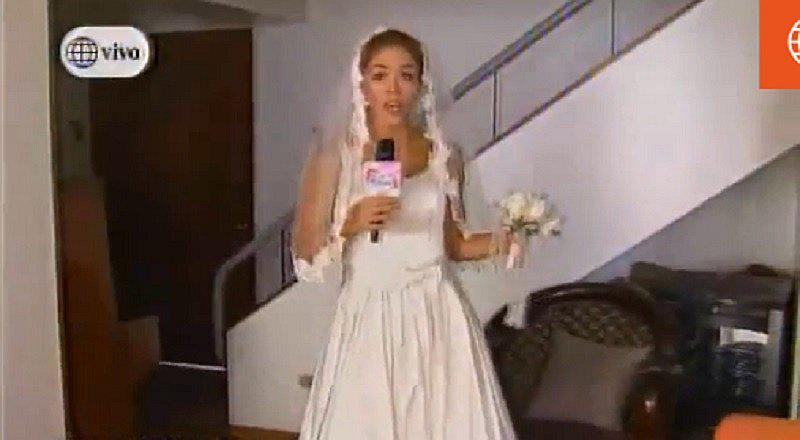 Sheyla Rojas sorprende vistiéndose de novia, pero es por esta razón