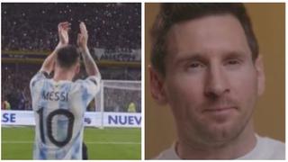 Lionel Messi, emocionado al máximo, recordando la ovación en La Bombonera | VIDEO 