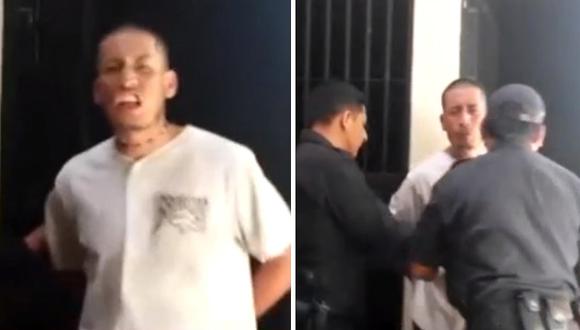 Capturan a delincuente en Chiclayo y este insulta a los policías con un rap (VIDEO)