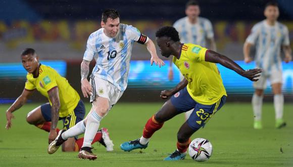 Colombia rescató un empate contra Argentina en las Eliminatorias. (Foto: AFP)