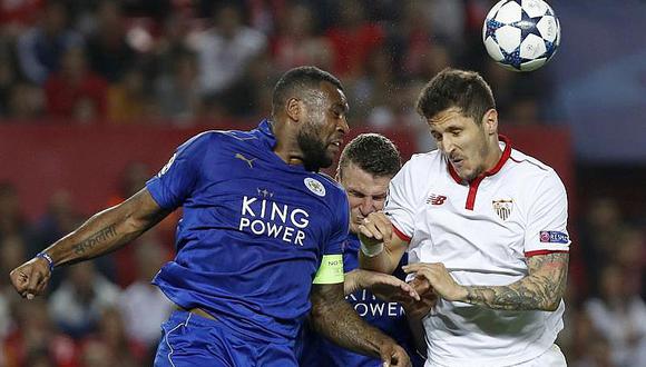 Liga de Campeones: Sevilla derrota 2-1 al Leicester y llave sigue abierta