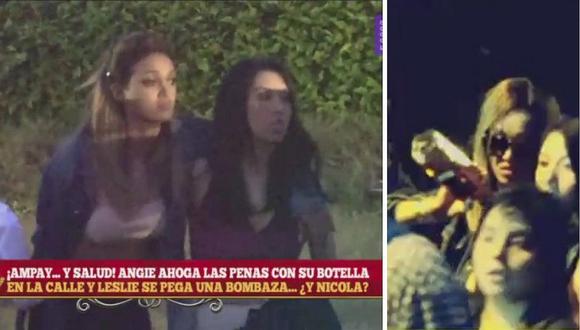 ​Angie Arizaga reaparece “alegre” y tomando alcohol en plena calle (FOTOS)