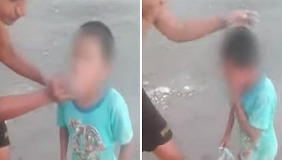Hombre incita a fumar a niño en Cieneguilla e imágenes causan indignación (VIDEO)