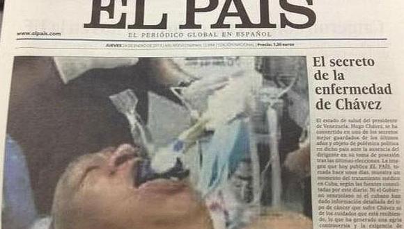 'El País' detiene reparto de edición impresa por falsa foto de Chávez