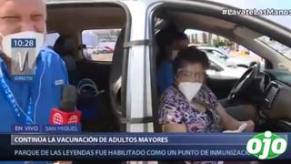Carismática abuelita ‘trolea’ en vivo a Gunter Rave tras ser vacunada | VIDEO