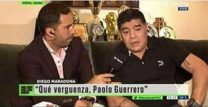 Chilavert defiende a Paolo Guerrero y envía misil contra Diego Armando Maradona