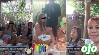 Magaly Medina celebró los 17 años de su sobrina Rafaella en lujoso restaurante: “Festejando” | VIDEO