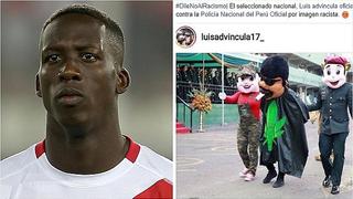 Luis Advíncula indignado por imagen que muestra estereotipos racistas 