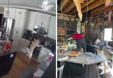 EE.UU.: perro enciende casualmente la cocina de la casa de sus dueños y provoca un incendio | VIDEO
