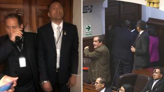 Revelan fotografías de miembros de seguridad del Congreso impidiendo ingreso a Salvador del Solar
