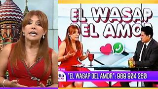 Magaly Medina y su nueva sección llamada 'Wasap del Amor' en su programa