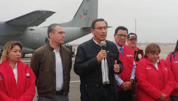 Presidente Martín Vizcarra viaja a zonas afectadas tras el terremoto en Loreto 