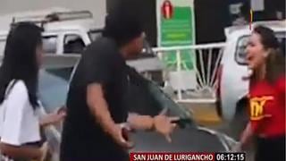 Jóvenes se pelean ‘por el amor de un hombre’ en plena calle de San Juan de Lurigancho  | VIDEO 