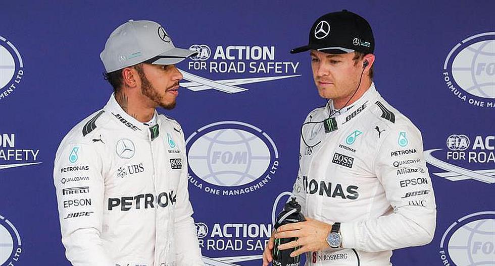 Fórmula 1: Nico Rosberg sale primero y Lewis Hamilton va detrás en