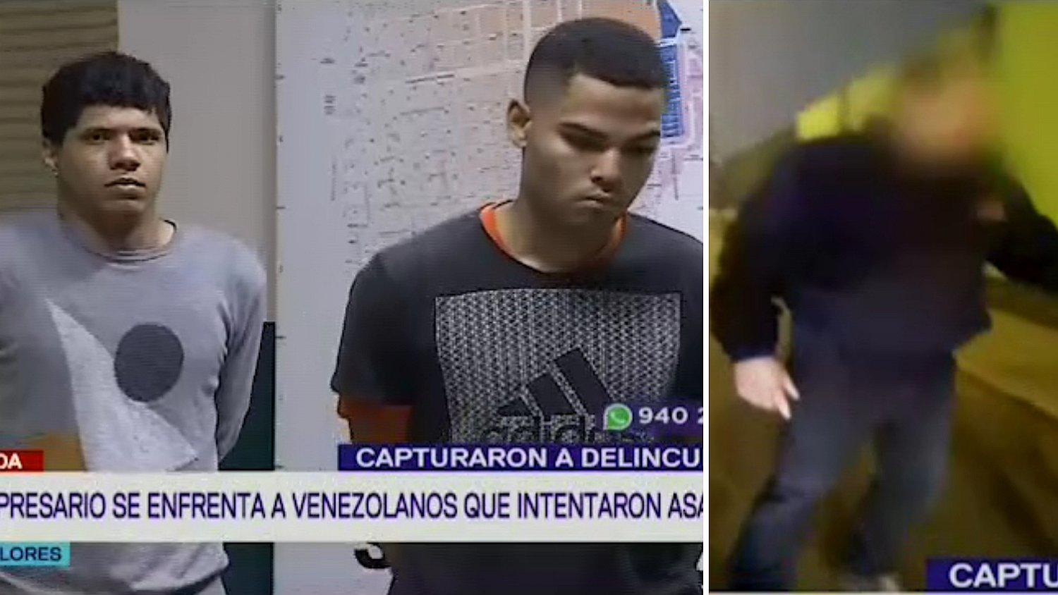 Empresario se enfrenta a venezolanos que lo asaltaron y logra capturarlos│VIDEO