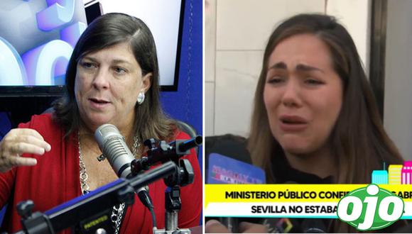 Rosa María Palacios defiende a Gabriela Sevilla. Foto: (Amor y Fuego | redes sociales).
