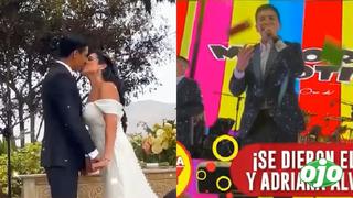 Grupo 5: así fue su inesperada aparición en la boda de André Silva y Adriana Álvarez | VIDEO