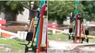 YouTube: fantasma mueve maquina de ejercicios y niños salen despavoridos (VIDEO)