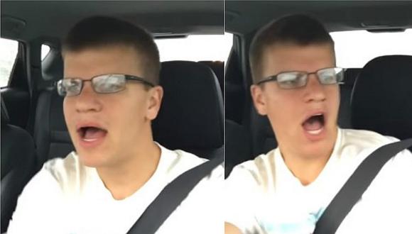 YouTube: Se graba mientras conduce y termina sufriendo terrible accidente [VIDEO]