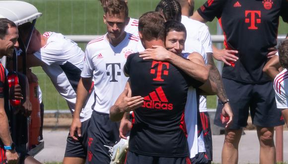 Robert Lewandowski se despidió del plantel del Bayern Munich. (Foto: ESPN)