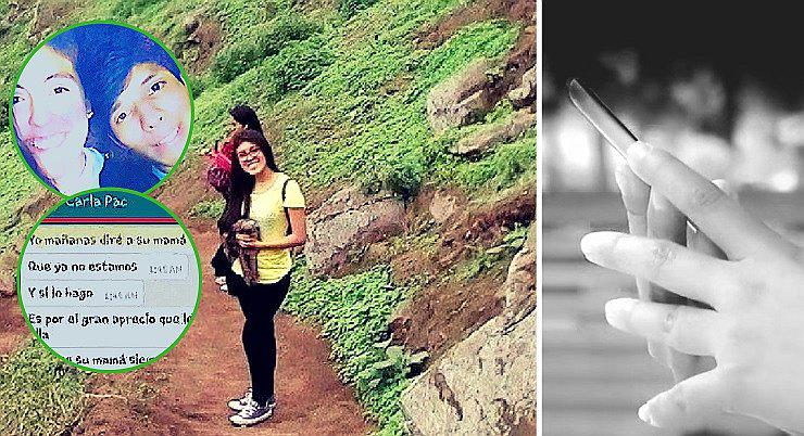 ​Difunden últimos mensajes de WhatsApp de Carla Salcedo antes de ser asesinada a cuchilladas por su ex (VIDEO)