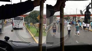 Barristas de Cristal vuelven a generar alboroto al tomar vía de Metropolitano (FOTOS Y VÍDEO)