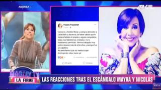 “Esta señora no me merece ningún respeto”, afirma Magaly Medina sobre Yvonne Frayssinet│VIDEO