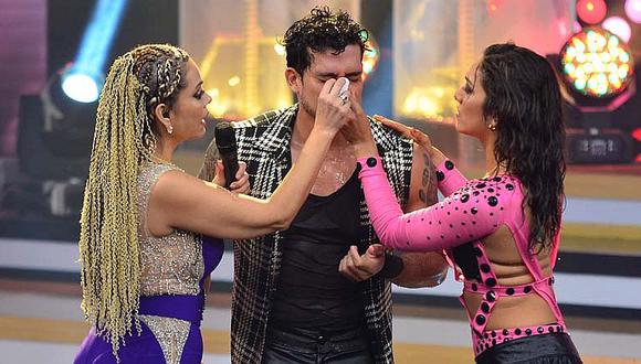 El Gran Show: Christian Domínguez se rompe la nariz antes de bailar [FOTOS] 